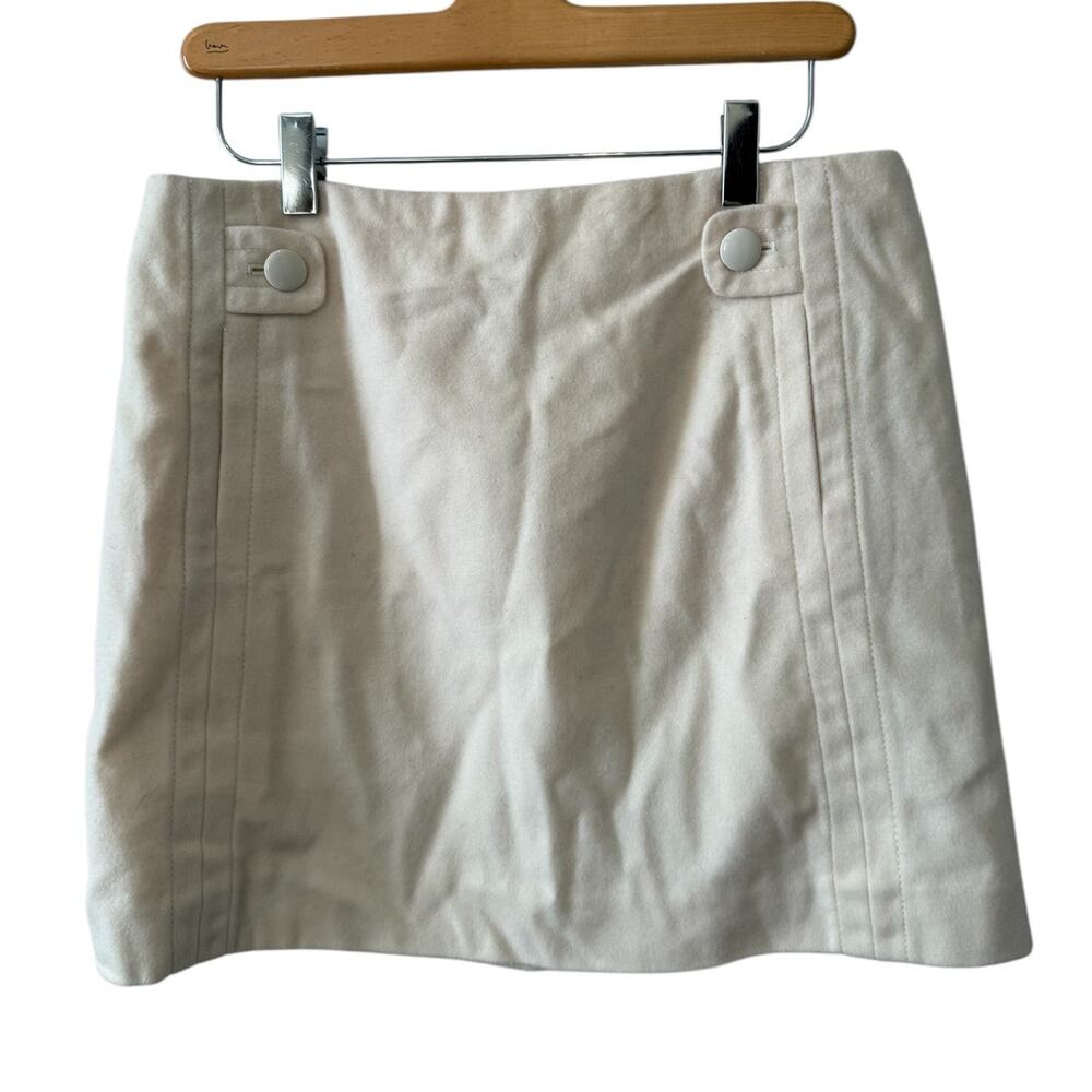 J Crew Wool Mini Skirt Winter White 4